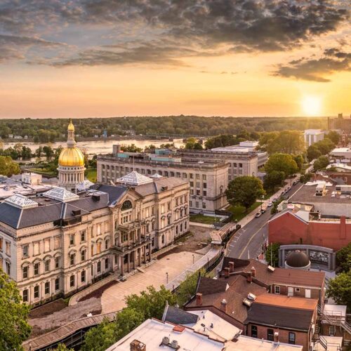 panorama view of Trenton, New Jersey