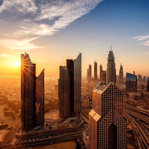 Dubai at sunset