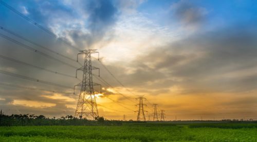 power line towers