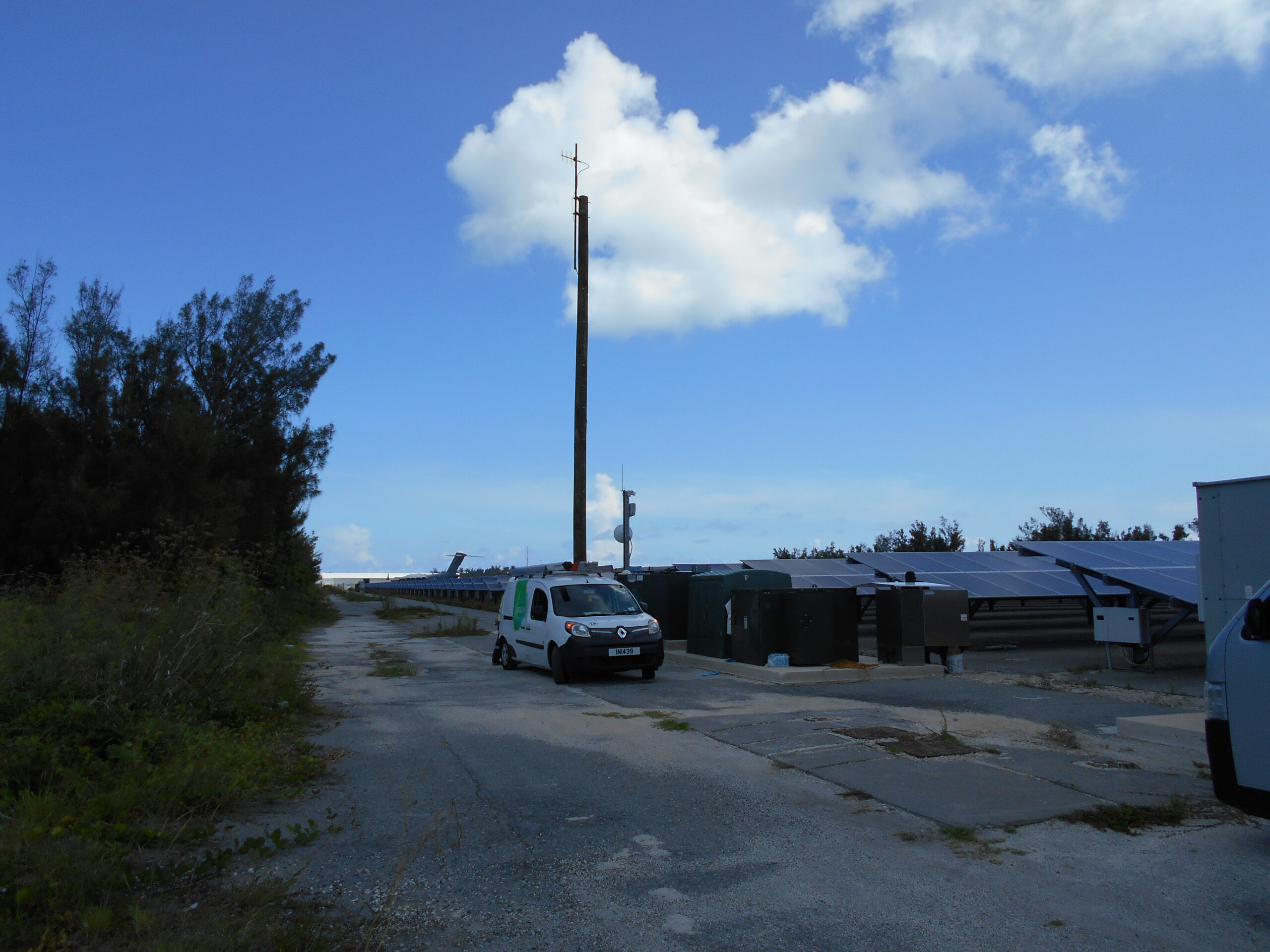 pre-development look at future solar farm in Bermuda