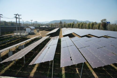 solar farm cell array